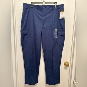 NWT Lee Women's Flex to Go Mid Rise Seamed Cargo Pant - Thunder (Navy) Size 18